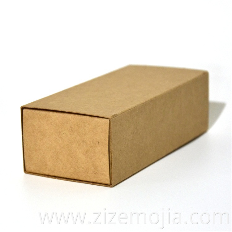 Hot sale stock size logo recycle packaging custom kraft paper box, drawer box